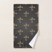 Fleur de lis, , elegant, chic.classy,patroon, bad handdoek (Handdoek)