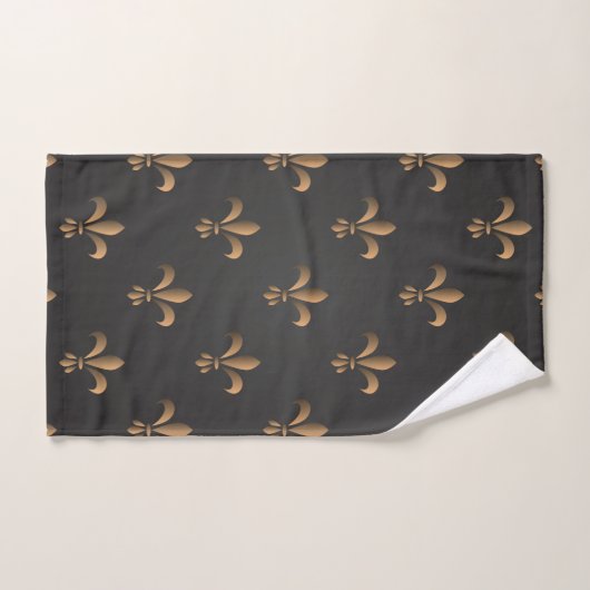 Fleur de lis, , elegant, chic.classy,patroon, bad handdoek (Handdoek)