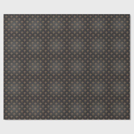 Fleur de lis, , elegant, chic.classy, patroon cadeaupapier (Vlak)
