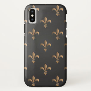 Fleur de lis, , elegant, chic.classy,patroon, iPhone x hoesje