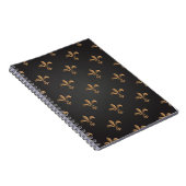 Fleur de lis, , elegant, chic.classy, patroon notitieboek (Rechterzijde)