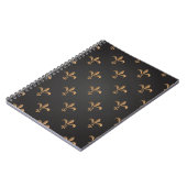 Fleur de lis, , elegant, chic.classy, patroon notitieboek (Linkerzijde)