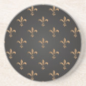 Fleur de lis, , elegant, chic.classy, patroon zandsteen onderzetter (Voorkant)