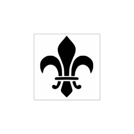 Fleur de Lis Elegant Frans Lelie Symbool Rubberstempel