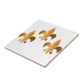 Fleur de lis embleem tegeltje (Zijkant)