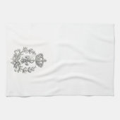 Fleur de Lis en Crown-keukenhanddoek Theedoek (Horizontaal)