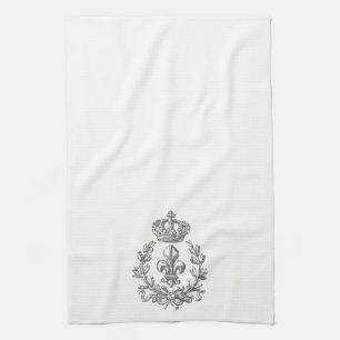 Fleur de Lis en Crown-keukenhanddoek Theedoek