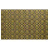 Fleur de Lis Eternity Patroon Faux Gold | Zwart Stof (Yard (91,4 cm))