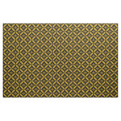 Fleur de Lis Eternity Patroon Faux Gold | Zwart Stof (Fat Quarter)