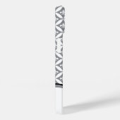 Fleur de Lis Eternity Pattern Monogram - Grijs Case-Mate iPhone Case (Achterkant / Rechts)