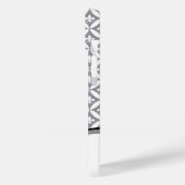 Fleur de Lis Eternity Pattern Monogram - Grijs Case-Mate iPhone Case (Achterkant / Links)