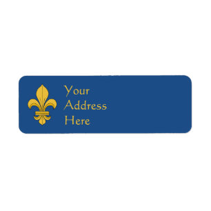 Fleur-de-lis Etiket