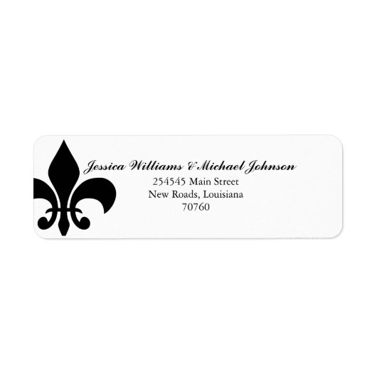 Fleur de Lis Etiket (Voorkant)