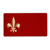 Fleur de lis etiket (Voorkant)