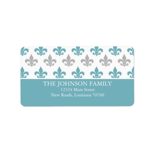 Fleur de Lis Etiket (Voorkant)