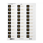 Fleur-de-lis Etiket (Full Sheet)