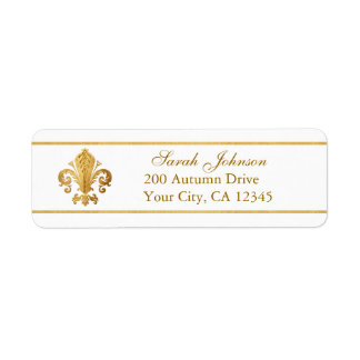Fleur-de-lis Etiket