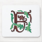 Fleur de-lis F Monogram Muismat (Voorkant)