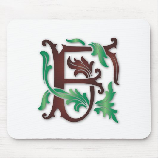 Fleur de-lis F Monogram Muismat (Voorkant)