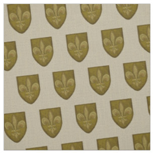 Fleur De Lis Familiewapen Stof