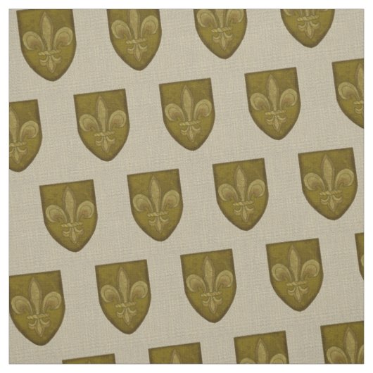 Fleur De Lis Familiewapen Stof (Swatch)