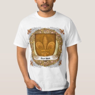 Fleur de Lis Family Crest Achternaam T-shirt