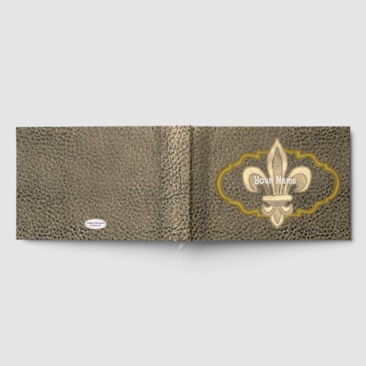 Fleur De Lis Family Crest gastenboek (Volledig)