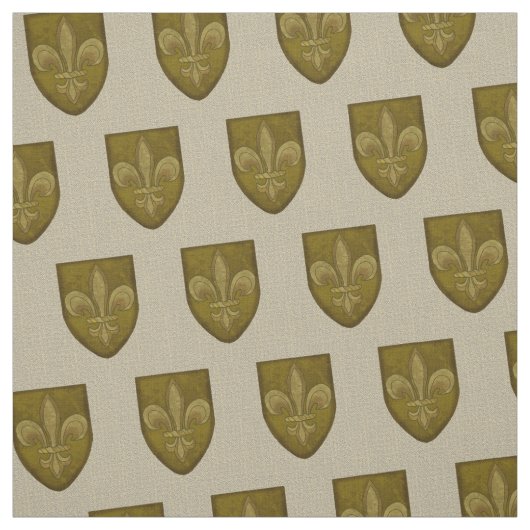 Fleur De Lis Family Crest Stof (Swatch)