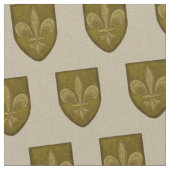 Fleur De Lis Family Crest Stof (Close Up)