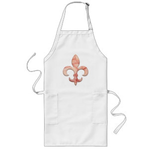Fleur de lis Faux Stone 3 Lang Schort
