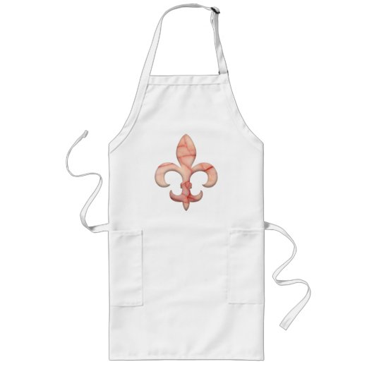 Fleur de lis Faux Stone 3 Lang Schort (Voorkant)