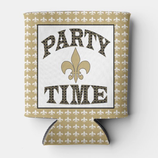 Fleur de Lis Feesttijd Blikjeskoeler (Voorkant)