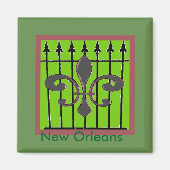Fleur De Lis Fence Magneet (Voorkant)