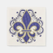 Fleur de Lis Fine  Floral Servet (Voorkant)