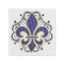 Fleur de Lis Fine  Floral