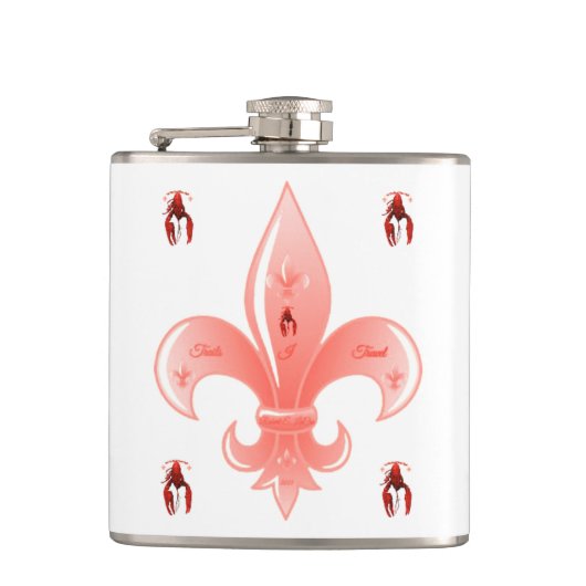 Fleur De Lis Flask Heupfles (Voorkant)
