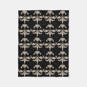 Fleur De Lis Fleece Blanket Deken