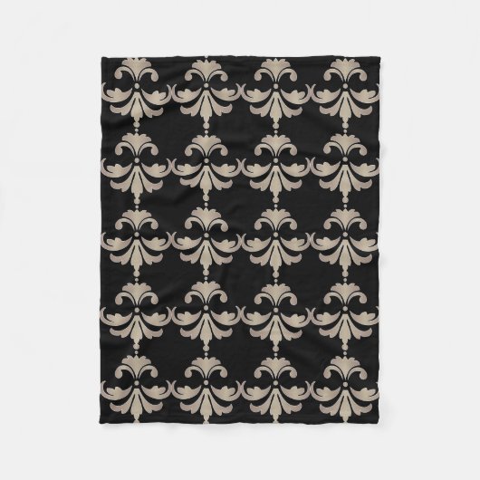 Fleur De Lis Fleece Blanket Deken (Voorkant)