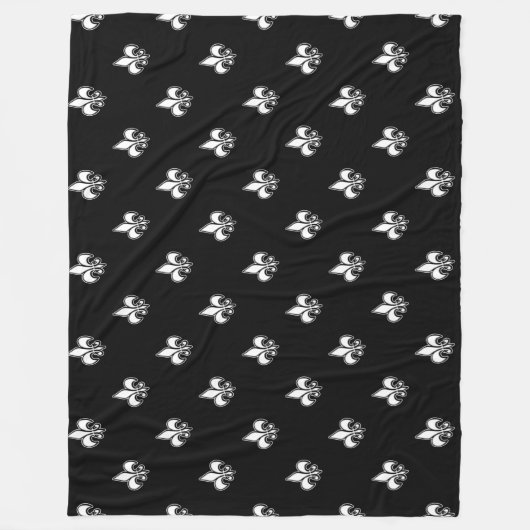 Fleur de lis fleece deken (Voorkant)