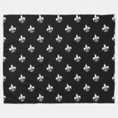 Fleur de lis fleece deken (Voorkant (Horizontaal))
