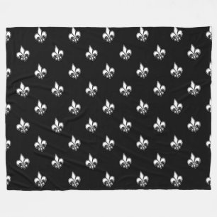 Fleur de lis fleece deken