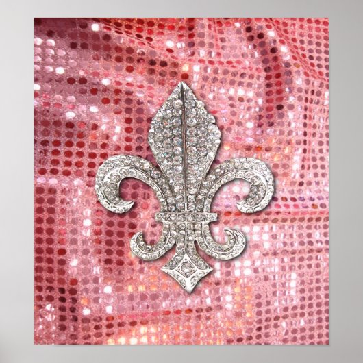 Fleur De Lis Flor New Orleans Jewel Poster (Voorkant)