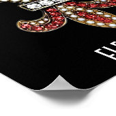 Fleur De Lis Flor Symbol Brown New Orleans Poster (Hoek)