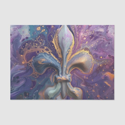 Fleur De Lis Fluid Pour Tissuepapier (Voorkant)