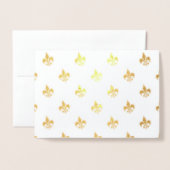Fleur De Lis Folie Kaarten (Voorkant met envelop)