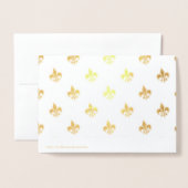Fleur De Lis Folie Kaarten (Met envelop)