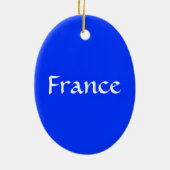 Fleur de Lis* France kerstversiering Keramisch Ornament (Achterkant)