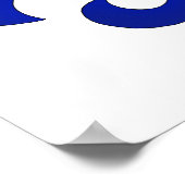 Fleur de lis France vlagkleuren Poster (Hoek)