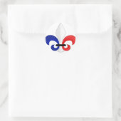 Fleur de lis France vlagkleuren Ronde Sticker (Tas)
