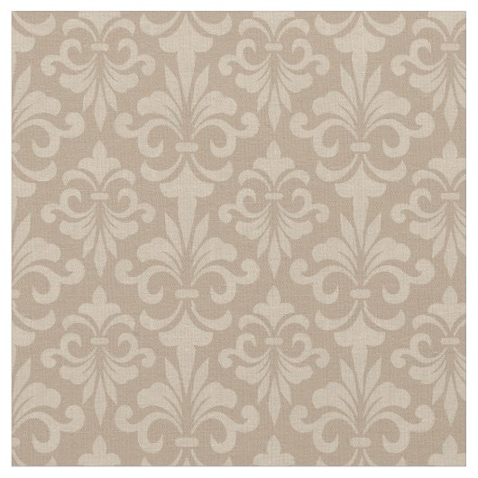 Fleur de Lis Frans Elegant Royal Pattern Stof (Close Up)